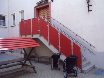 Treppe Edelstahl